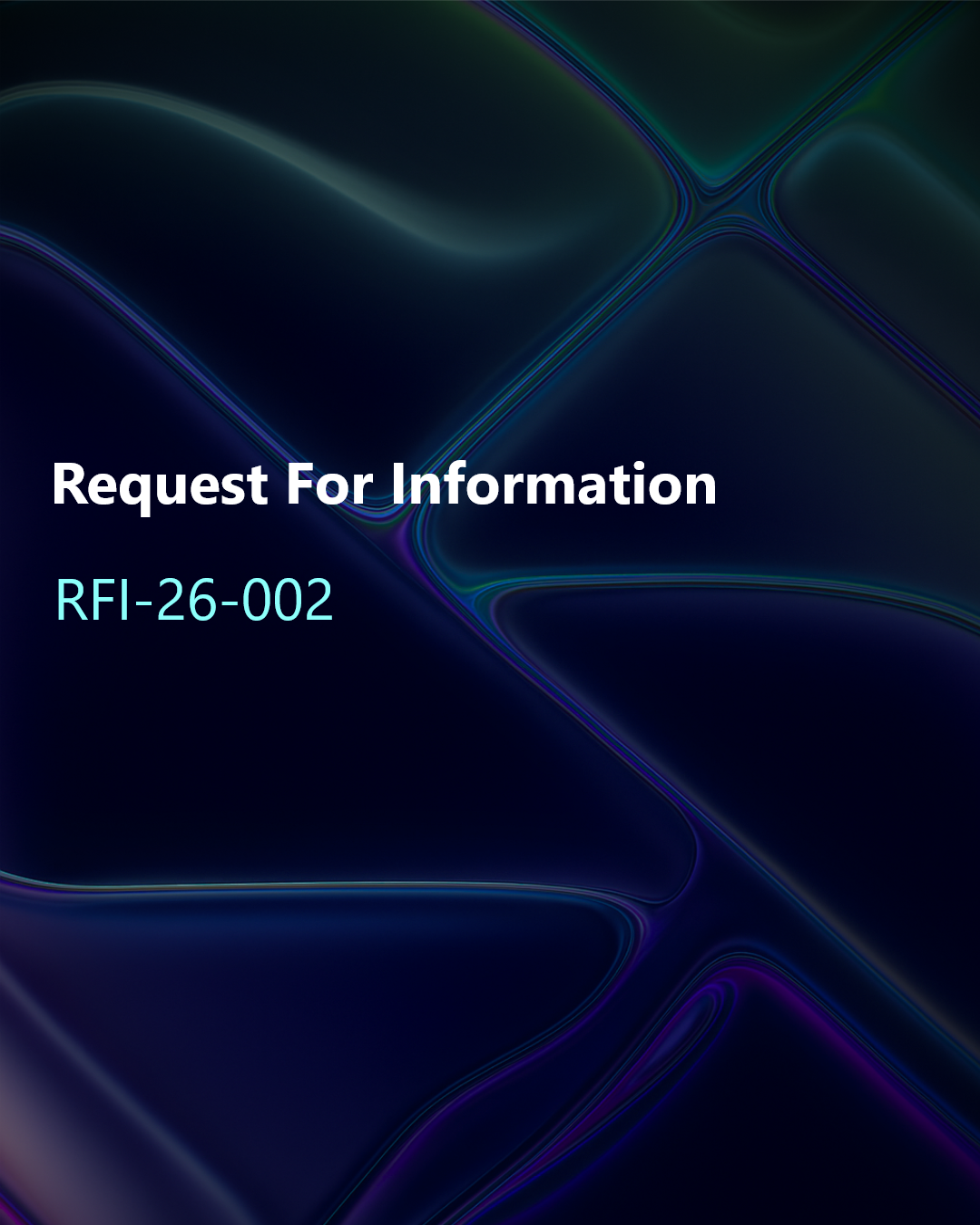 Imagen del comunicado RFI-26-002 English Version