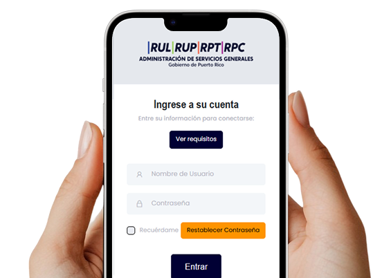 ASG Mockup Móvil de Registros